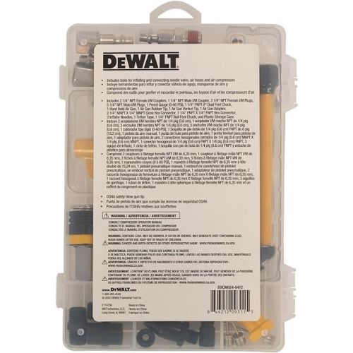  DEWALT 25pc Industrial Coupler & Plug Kit (DXCM024-0412)