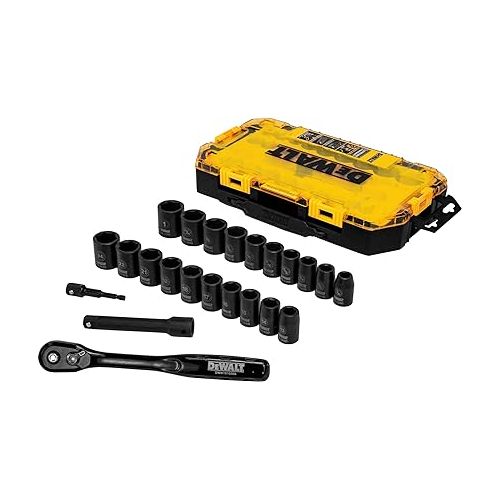  DEWALT Impact Socket Set, 23-Piece, 1/2