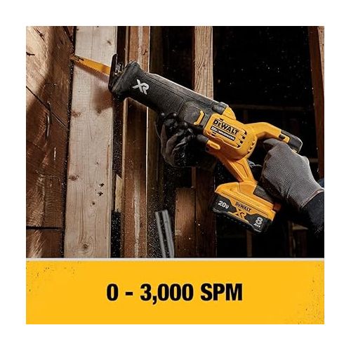  DEWALT 20V MAX XR Reciprocating Saw with Power Detect, Tool Only (DCS368B)