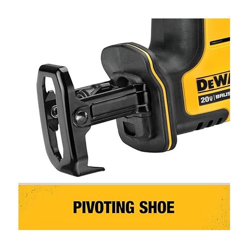  DEWALT ATOMIC 20V MAX* Reciprocating Saw, One-Handed, Cordless, Tool Only (DCS369B)