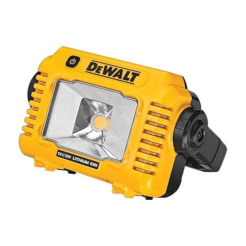  DEWALT 12V/20V MAX LED Work Light, Compact with 360 Degree Rotating Handle, 2000 Lumens of Brightness, Cordless, Bare Tool Only (DCL077B)