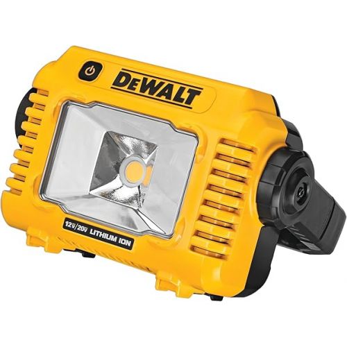  DEWALT 12V/20V MAX LED Work Light, Compact with 360 Degree Rotating Handle, 2000 Lumens of Brightness, Cordless, Bare Tool Only (DCL077B)