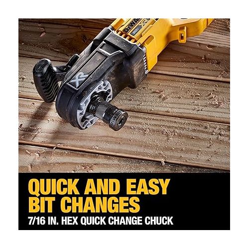  DEWALT 20V MAX XR Brushless Cordless 7/16 in. Compact Stud and Joist Drill with POWER DETECT, Bare Tool Only (DCD443B)