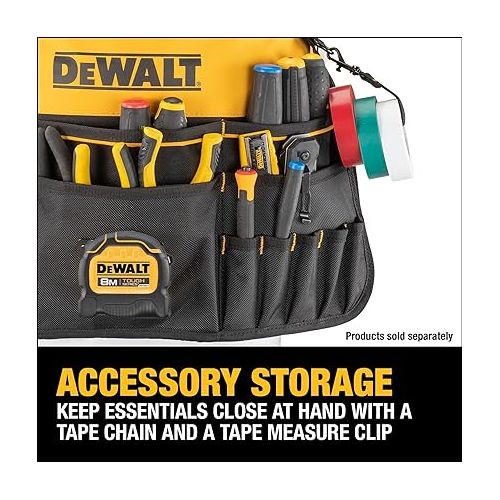  DEWALT Tool Organizer, 37 Pockets and Loops for Tool Storage Including a TOUGHCASE Pocket (DWST560109)