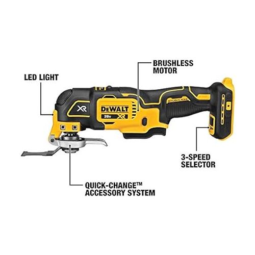  DEWALT 20V MAX Power Tool Combo Kit, 4-Tool Cordless Power Tool Set with 2 Batteries and Charger (DCK444C2)