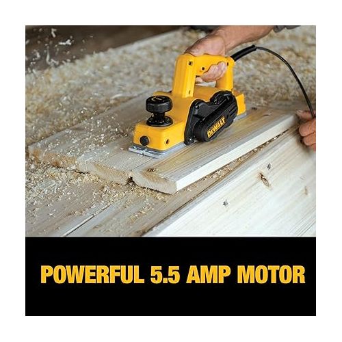  DEWALT Hand Planer, 5.5-Amp, 3-1/4-Inch (D26676)