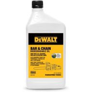 DEWALT Biodegradable Chainsaw Oil - High Performance, Non Toxic Professional Lubricant - Green, Eco-Friendly, Ultraclean, All Season Bar & Chain Lube, 32 oz
