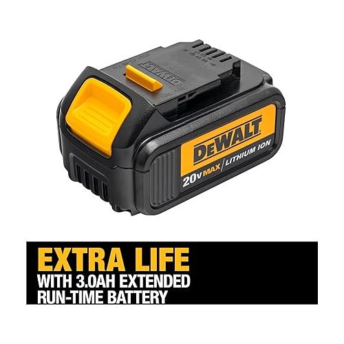  DEWALT 20V MAX Battery with LED Charge Indicator, 3 Amp Hour, 4 Pack (DCB200-4)