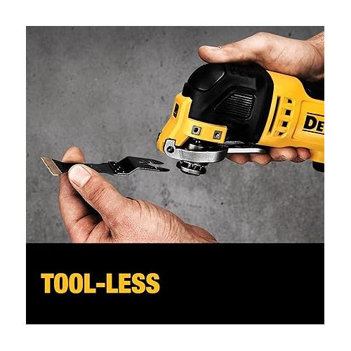  DEWALT Oscillating Tool, 3-Amp, Includes Wood Blades, Sandpaper and Tool Bag, Corded (DWE315K)