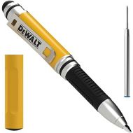 DEWALT 3-in-1 Stylus Pen, Pocket-Sized Stylus Pen, Ballpoint EDC Pen with Stylus Tip, Ink Cartridges Included, Gifts for Dad