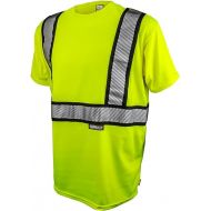 DEWALT DST911-M Class 2 Modacrylic Fr T-Shirt, Hi-Viz Green, Medium