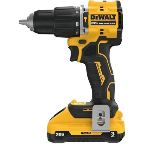  Dewalt DCD799L1 20V MAX ATOMIC COMPACT SERIES Brushless Lithium-Ion 1/2 in. Cordless Hammer Drill Kit (3 Ah)