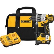 DEWALT 20V MAX XR Hammer Drill/Driver Combination Kit with Power Detect Tool Technology, 1/2 Inch, Battery and Charger Included (DCD998W1)