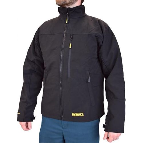  DEWALT Men's Heated Soft Shell Jacket Kit Black X-Large