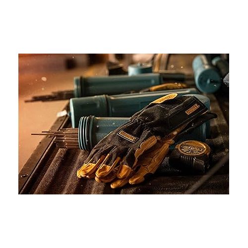  DEWALT Premium TIG Welding Gloves, Adjustable, Gauntlet-Style Cuff, Large