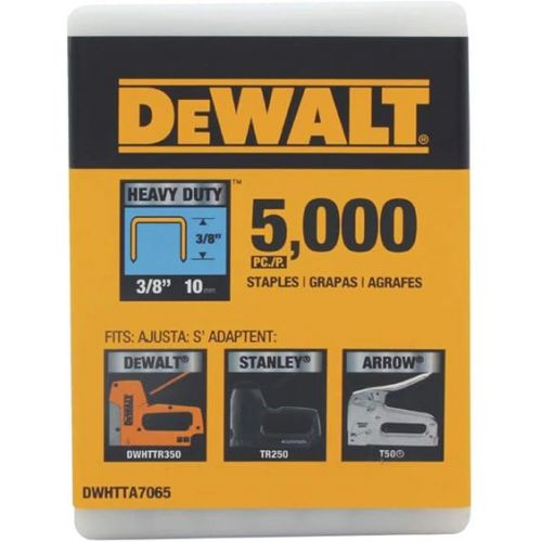  DeWalt DWHTTA7065 Heavy-Duty Narrow Crown Staples 3/8