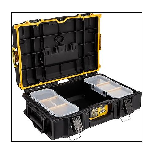  DeWALT DWST83293-1 Tough System 2.0 System Storage Box, Small Size, Tool Box, Storage Case, Tool Box, Stackable Storage