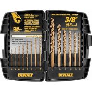 DEWALT DW1263 14-Piece Cobalt Alloy Pilot Point Drill Bit Set