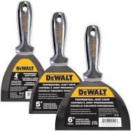 DEWALT All Stainless Steel Joint Knife 3-Pack | One-Piece Premium Polished Metal Putty Blade | 3-450