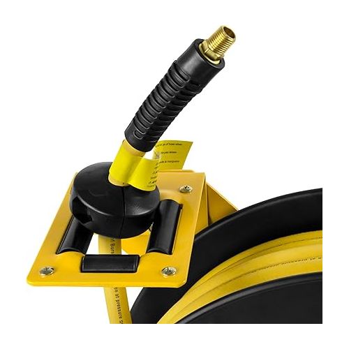  DeWalt DXCM024-0374 Single Arm Hose Reel with 3/8” x 50’ Rubber Hose