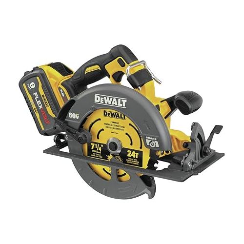  DEWALT FLEXVOLT 60V MAX* Circular Saw with Brake Kit, 7-1/4-Inch (DCS578X2)