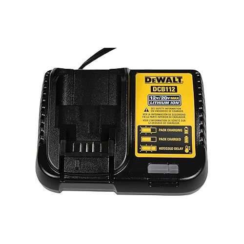  DeWalt DCB203C 20V 2.0Ah Lithium-Ion Battery Pack with Charger