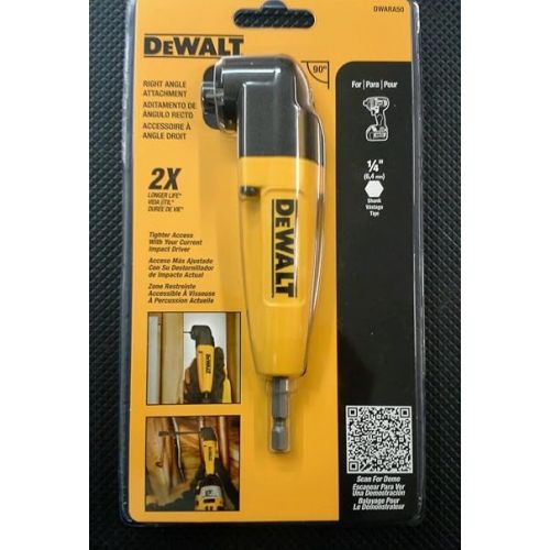  DEWALT Right Angle Drill Adapter DWARA050 HD Version in Retail Pack