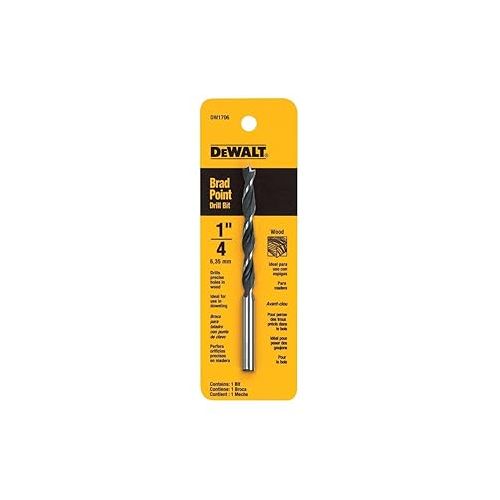  DeWalt DW1706 Brad Point, 1/4-Inch