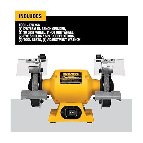  Dewalt DW756 6 in. Bench Grinder