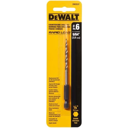  DEWALT Drill Bit, #6 Countersink, 9/64-Inch (DW2537)