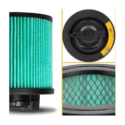  DeWalt DXVC6914 HEPA Cartridge Filter,Fit for 6-16 Gallon Wet/Dry Vacs,Compatible with DXV06P DXV09P DXV10P DXV10S DXV12P DXV14P DXV16P DXV16PA DXV16S,Other Recommend DXV09PA DXV10PL DXV10SA DXV10SB