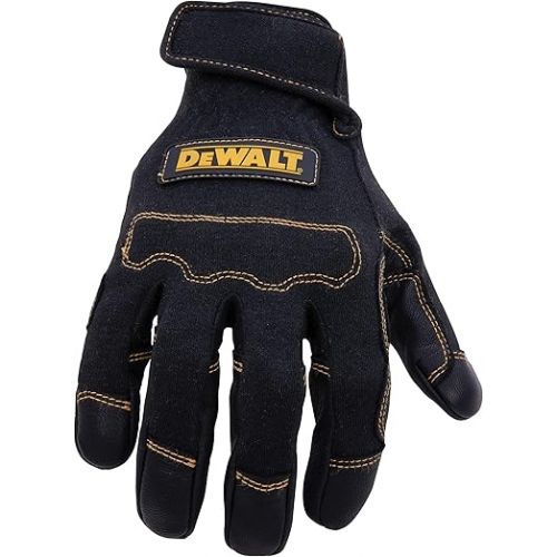  DEWALT Short Cuff Welding and Fabricator Gloves, Abrasion-Resistant Leather Palm, Fire-Resistant Materials, Kevlar Stitching