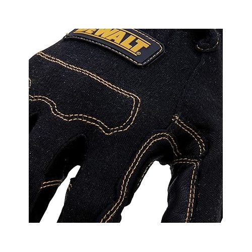  DEWALT Short Cuff Welding and Fabricator Gloves, Abrasion-Resistant Leather Palm, Fire-Resistant Materials, Kevlar Stitching