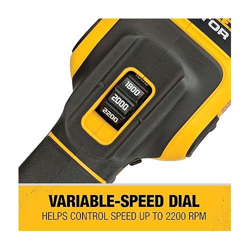  DEWALT 20V MAX* XR Cordless Polisher Kit, Rotary, Variable Speed, 7-Inch, 180 mm (DCM849P2)