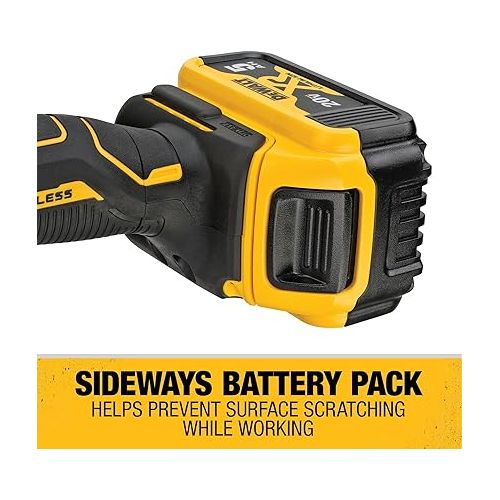  DEWALT 20V MAX* XR Cordless Polisher Kit, Rotary, Variable Speed, 7-Inch, 180 mm (DCM849P2)