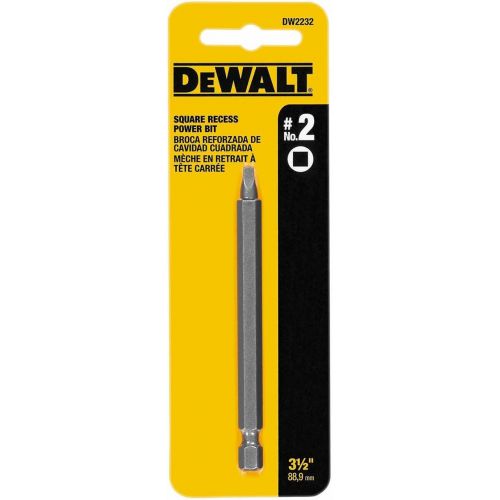  DEWALT DW2232#2 Square Recess 3-1/2-Inch Power Bit,Silver