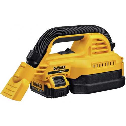  DEWALT DCV517M1 20V MAX Cordless 1/2 gallon Wet/Dry Portable Vac Kit, Yellow