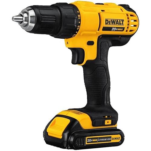  DEWALT 20V MAX* Cordless Drill/Driver Kit with Screwdriver/Drill Bit Set, 100-Piece (DCD771C2 & DWA2FTS100)