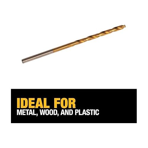  DEWALT DW1306 3/32-Inch Titanium Nitride Split Point Twist Drill Bit