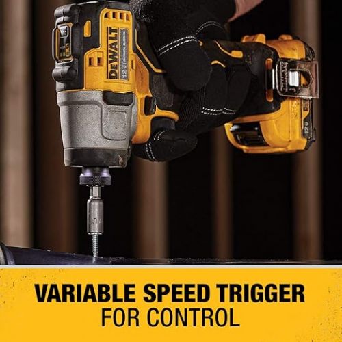  DEWALT XTREME 12V MAX* Impact Driver Kit, 1/4-Inch (DCF801F2)