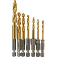 DEWALT Drill Bit Set, Impact Ready, Titanium Nitride Coated, 7-Piece (DD5157)