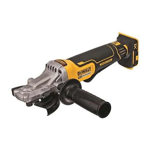  DEWALT 20V MAX* XR Angle Grinder with Brake, 5-Inch, Flathead Paddle Switch, Tool Only (DCG413FB)
