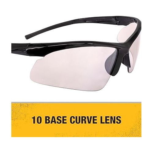  DEWALT DPG51-9C Radius Ice 10 Base Curve Lens Protective Indoor/Outdoor Safety Glasses