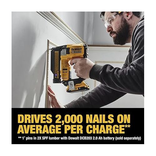  DEWALT ATOMIC Compact Series™ 20V MAX* Brushless Cordless 23 Ga. Pin Nailer Kit (DCN623D1)