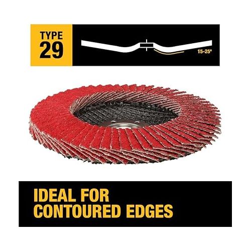  DEWALT DWA8280 40G T29 Xp Ceramic Flap Disc, 4-1/2