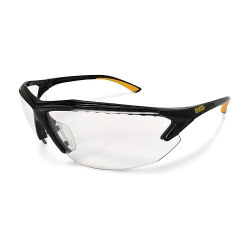  DEWALT Spector In-Viz Bifocal Safety Glass - Black/Yellow Frame - Clear Lens