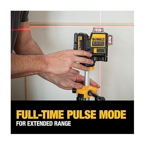  DEWALT 12V MAX Laser Level, Line Laser, 3 x 360, Red (DW089LR)