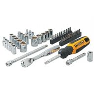 DEWALT Mechanics Tool Set, 1/4 Inch Drive, SAE and Metric, 50 Piece (DWMT81610T)