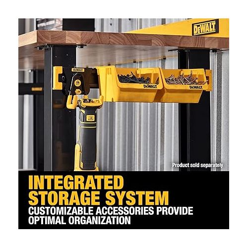  DEWALT Tool Organizer, Mount on Workbench, 20 Inch, Compact Metal Rail, DEWALT Workshop Storage System Compatible (DWST82827)