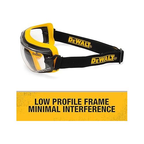  Dewalt Insulator Safety Goggle Dpg84 Skiing Unisex Adult Adjustable Anti Fog Replaceable Lens Rubber Full Rim